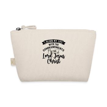 Believe in Jesus Christ Bible God Commandments - Organic Pouch - nature - Front