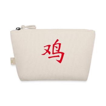 Rooster (Chinese character) ZODIAC - Organic Pouch - nature - Front