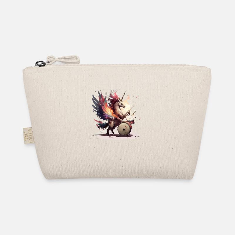 Unicorn on drums Organic Pouch