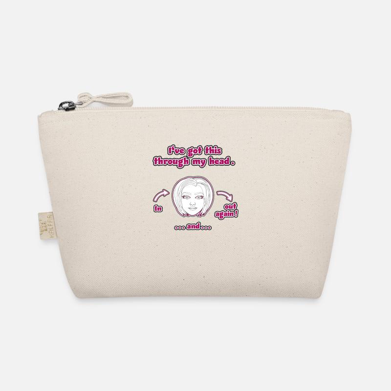 funny non-thinking design / funny sayings Organic Pouch