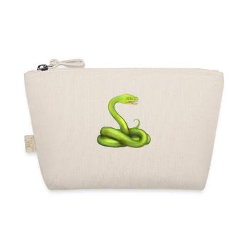 The Green Python Snake Jungle Animal - Organic Pouch - nature - Front