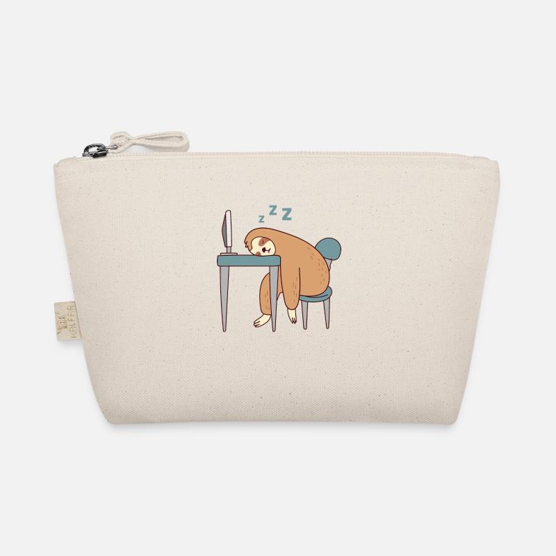 Sloth Working Falling Asleep Lazy Office Tired Organic Pouch