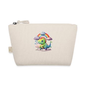 Dinosaur Dino Baby Rainbow Gift - Organic Pouch - nature - Front