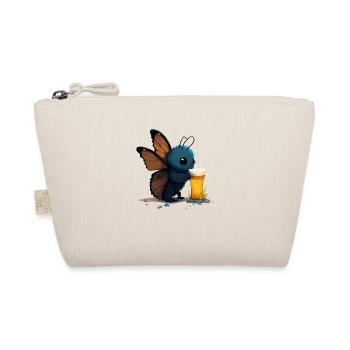Schmetterlin drinks a glass of beer - Organic Pouch - nature - Front