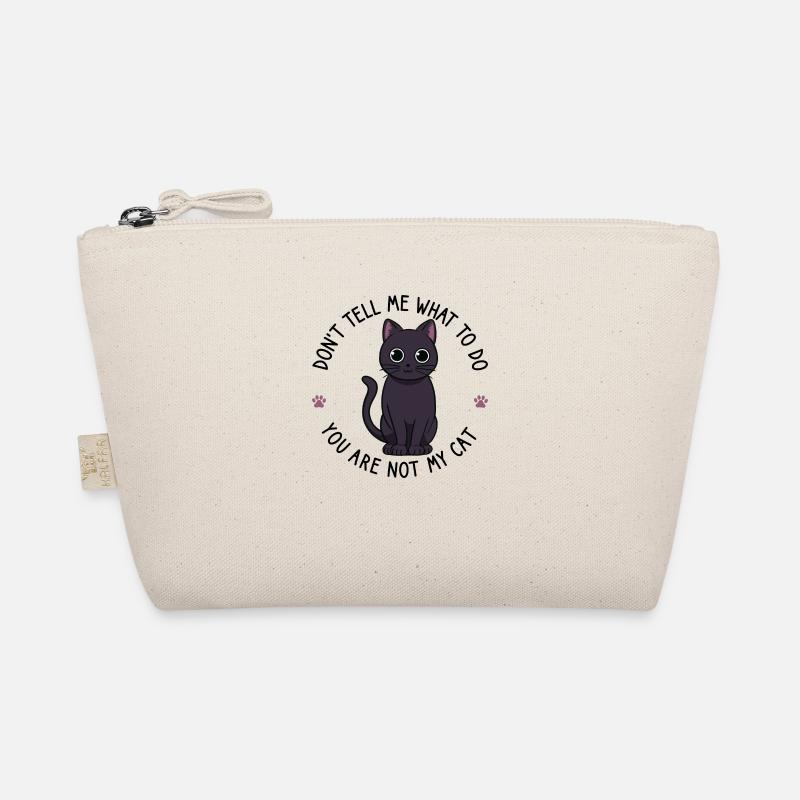 Chat noir mignon Trousse biologique