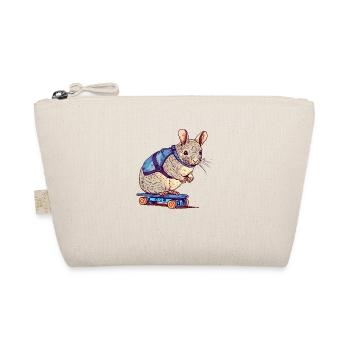Chinchilla patinant sur la planche à roulettes - Trousse biologique - nature - Devant