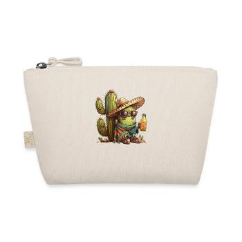 Drôle de cactus avec bière sombrero et lunettes de soleil - Trousse biologique - nature - Devant