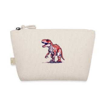 Tyrannosaurus Rex in vintage 16 bit look - Organic Pouch - nature - Front