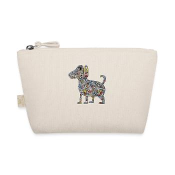 Dog Art Pattern - Organic Pouch - nature - Front