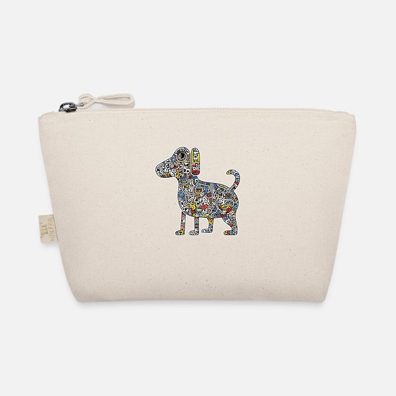 Dog Art Pattern Organic Pouch