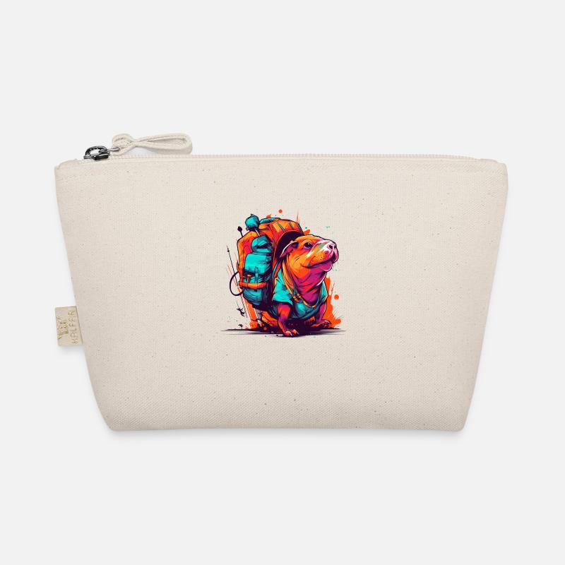 Mole rat fully on the move with backpack Organic Pouch