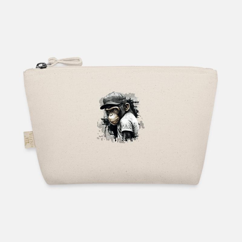 cute baby monkey Organic Pouch