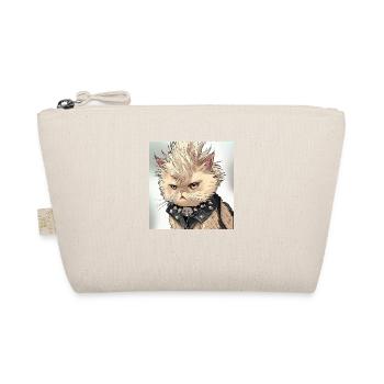 Persian Cat Negan as Punk in Anime Art - Organic Pouch - nature - Front