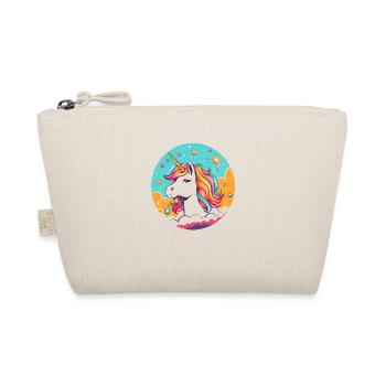 Regenbogen-Einhorn - Bio-Täschchen - Natur - Vorne