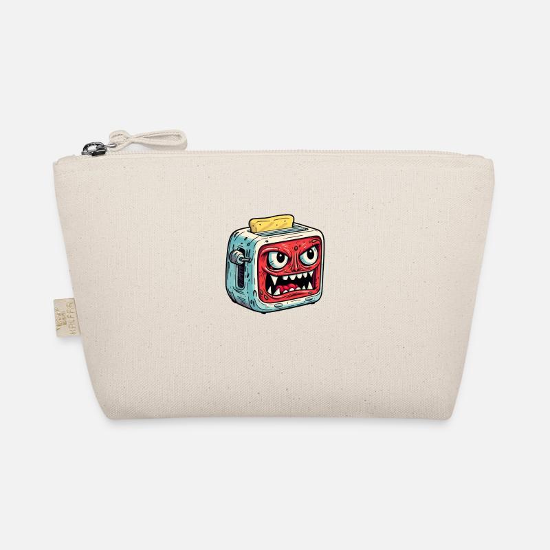 Böser Toaster mit Toastbrot - Bio-Täschchen - Natur