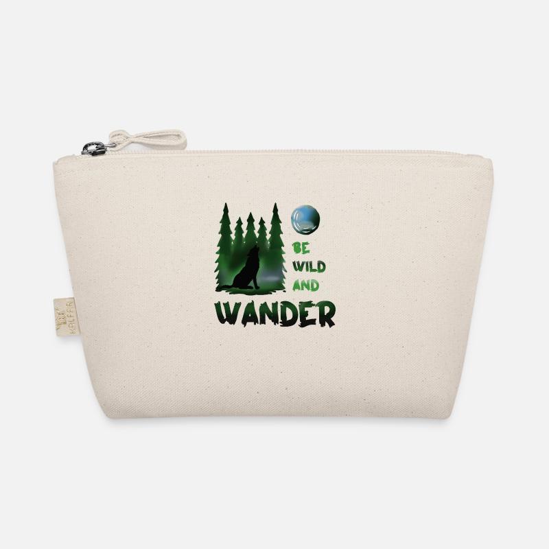 Be wild and wander Wolf Organic Pouch