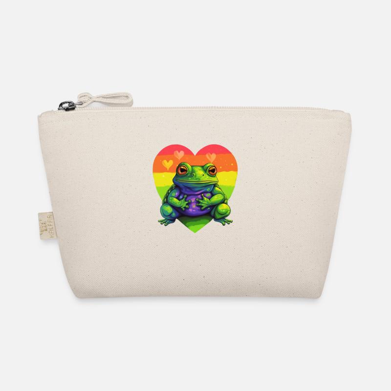 LGBTQIA+ Frosch - Bio-Täschchen - Natur