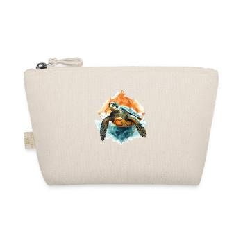 Abstract Nature: Evil Eye of the Turtle - Organic Pouch - nature - Front