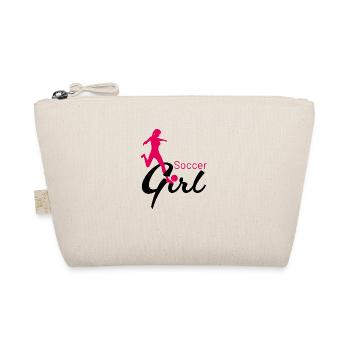 Soccer Girl Passing Game - Organic Pouch - nature - Front