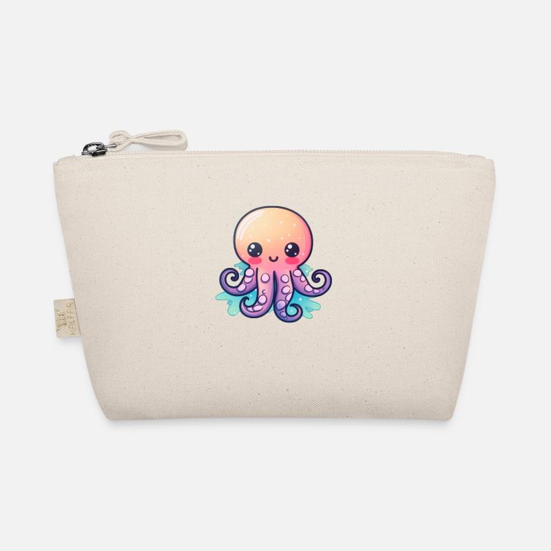 Baby Octopus Kraken - Bio-Täschchen - Natur