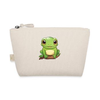 cute little frog - Organic Pouch - nature - Front