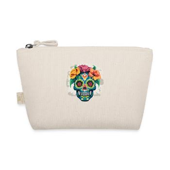 Calavera - Colorful Skull - Organic Pouch - nature - Front