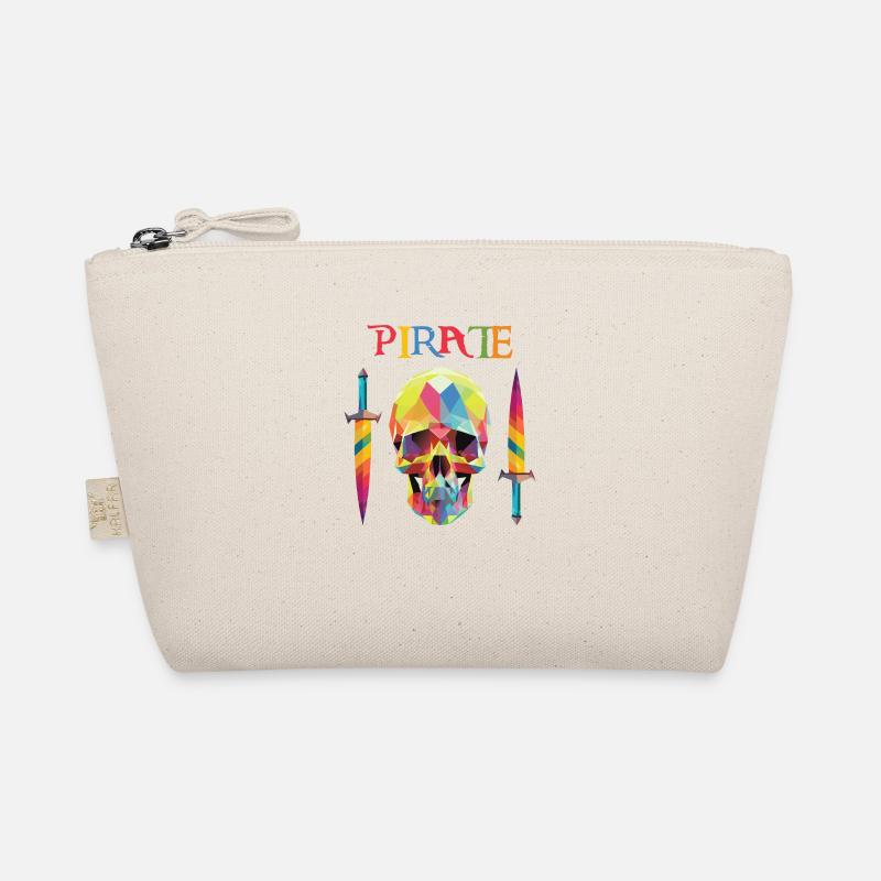 Pirate - Low Poly Skull Organic Pouch