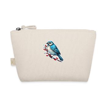 Vogel im Winter - Bio-Täschchen - Natur - Vorne