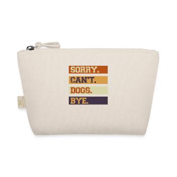Dogs Lover Vintage Sorry Can't Dogs Bye - Trousse biologique - nature - Devant