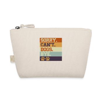 Dogs Lover Vintage Sorry Can't Dogs Bye - Trousse biologique - nature - Devant