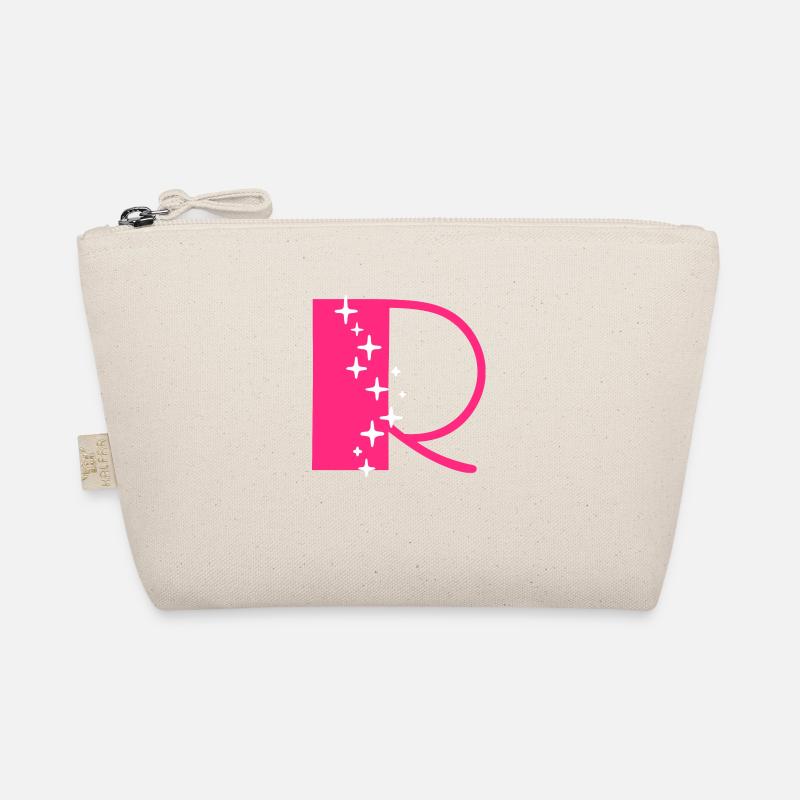 Buchstabe R Glitzer Bio-Täschchen