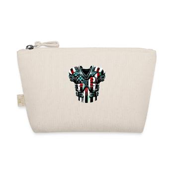 American Football shoulder pads USA flag - Bio-Täschchen - Natur - Vorne