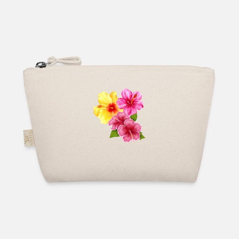 Hawai Aloha Blumen - Bio-Täschchen - Natur