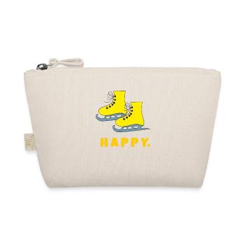 schlittschuhe happy - Bio-Täschchen - Natur - Vorne