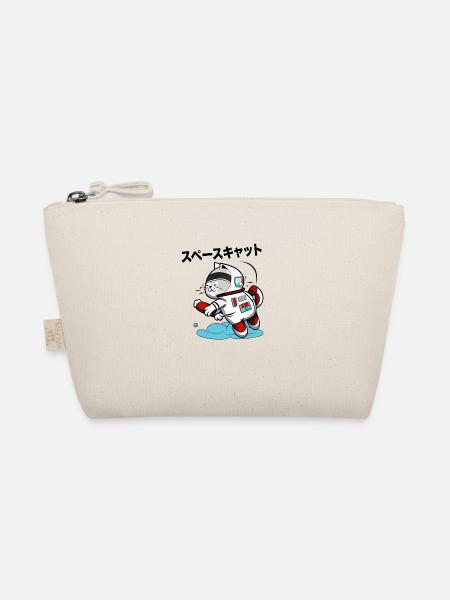 SPACE CAT JAPANESE - Organic Pouch - nature - Front