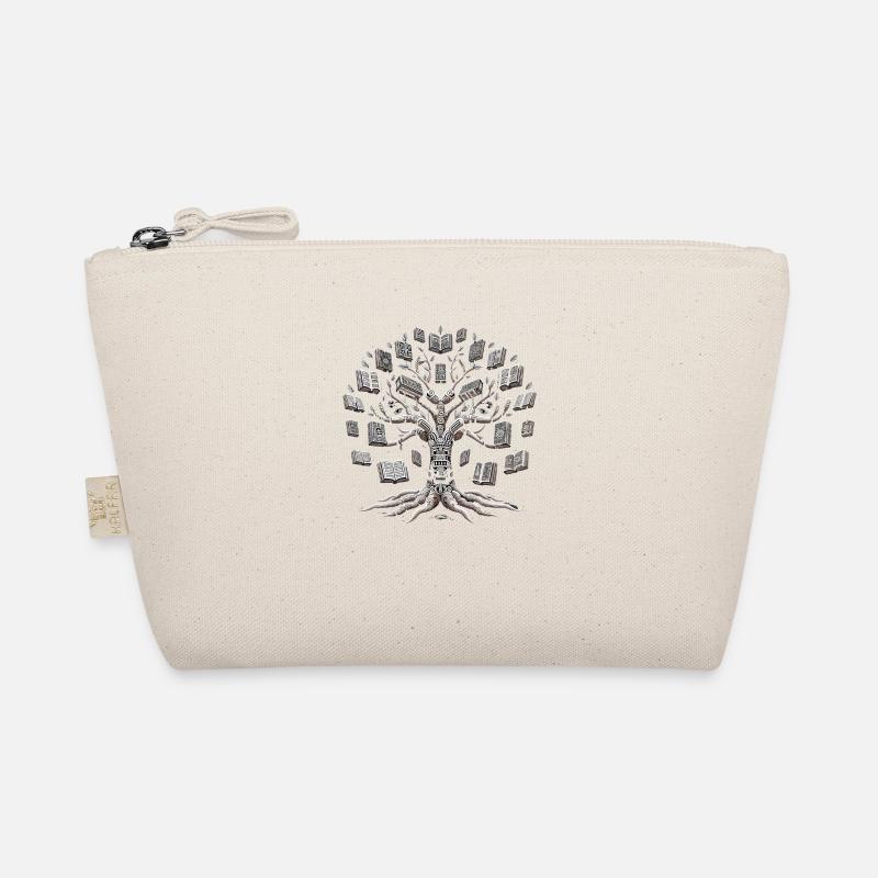 Enchanted Tree of Knowledge: book tree. Organic Pouch