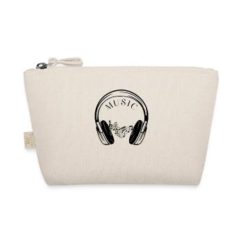 Casques audio et les notes de musique. - Trousse biologique - nature - Devant