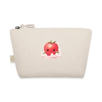 Strawberry Kawaii - Organic Pouch - nature - Front