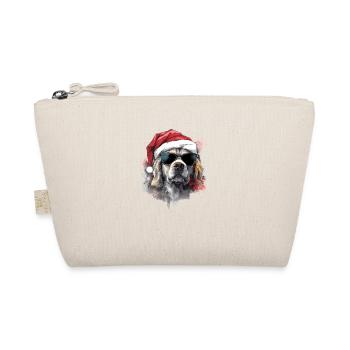 Magical Golden Retriever Christmas Dog in the Snow - Organic Pouch - nature - Front
