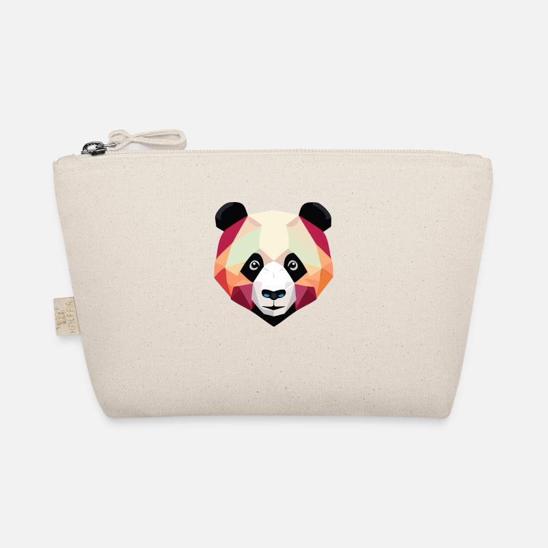 Panda Low Poly - Trousse biologique - nature