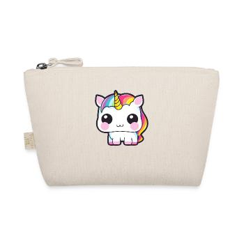 Bébé Licorne avec crinière arc-en-ciel - Trousse biologique - nature - Devant
