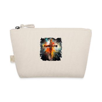 Jesus Christ Cross for Christians & Orthodox - Organic Pouch - nature - Front