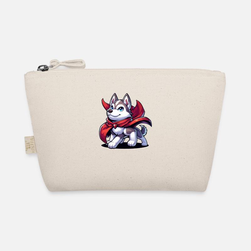 Superhero Husky Organic Pouch