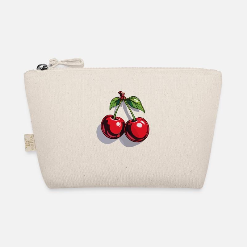 Rote Kirsche Cherries Kirschen Cherry Bio-Täschchen