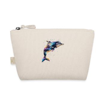 Beautiful dolphin for marine life fans, vacation - Organic Pouch - nature - Front