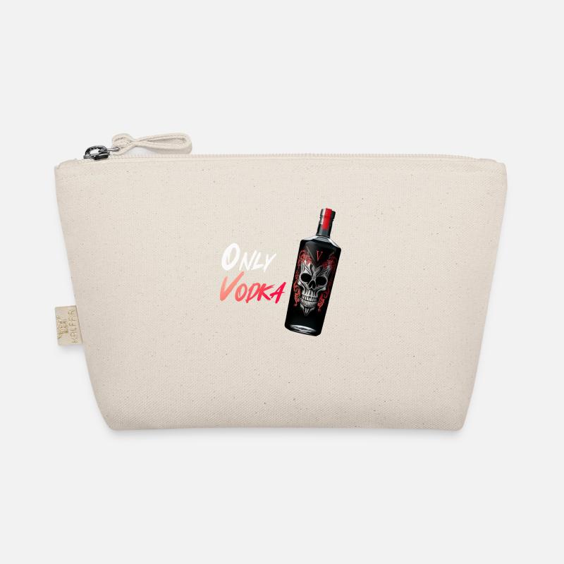 Only Vodka Alcohol Lover Skull Organic Pouch