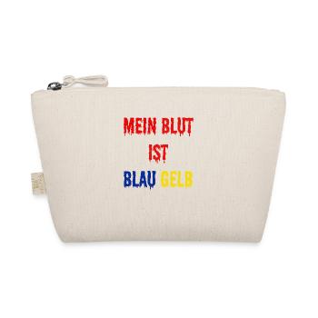 Bllau Gelb Sport Fan - Bio-Täschchen - Natur - Vorne