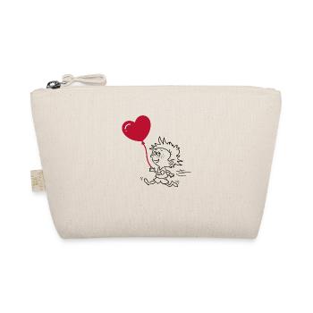 T-shirt de couple cœur assorti - Trousse biologique - nature - Devant