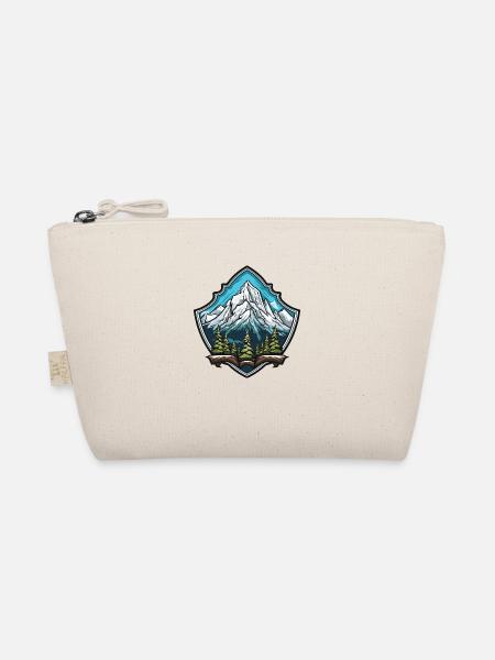 Mountains Nature Coat of Arms - Organic Pouch - nature - Front