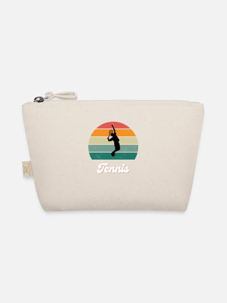 Retro Tennis Legend - Bio-Täschchen - Natur